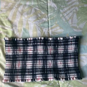 Plaid tube top